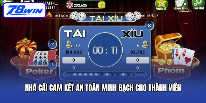 Nhà cái cam kết an toàn minh bạch cho thành viên 