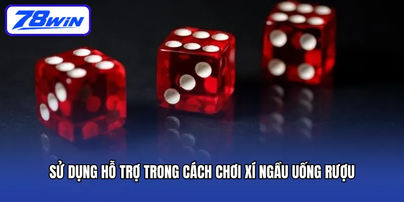 Sử dụng hỗ trợ trong cách chơi xí ngầu uống rượu
